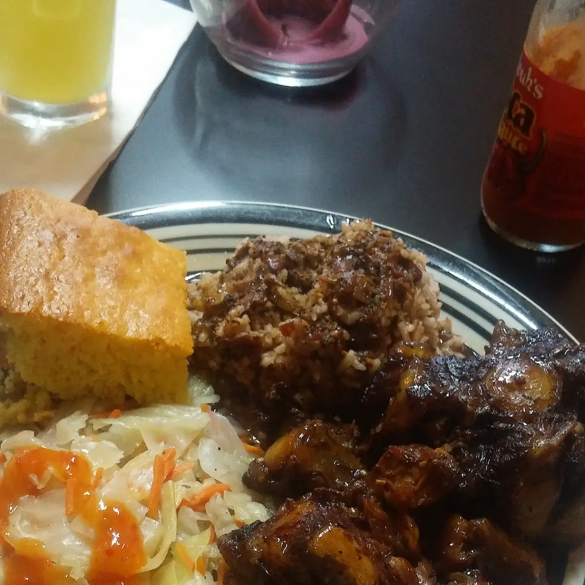 By Far My Favorite Cabbage Cornbread Peas & Rice and Oxtails