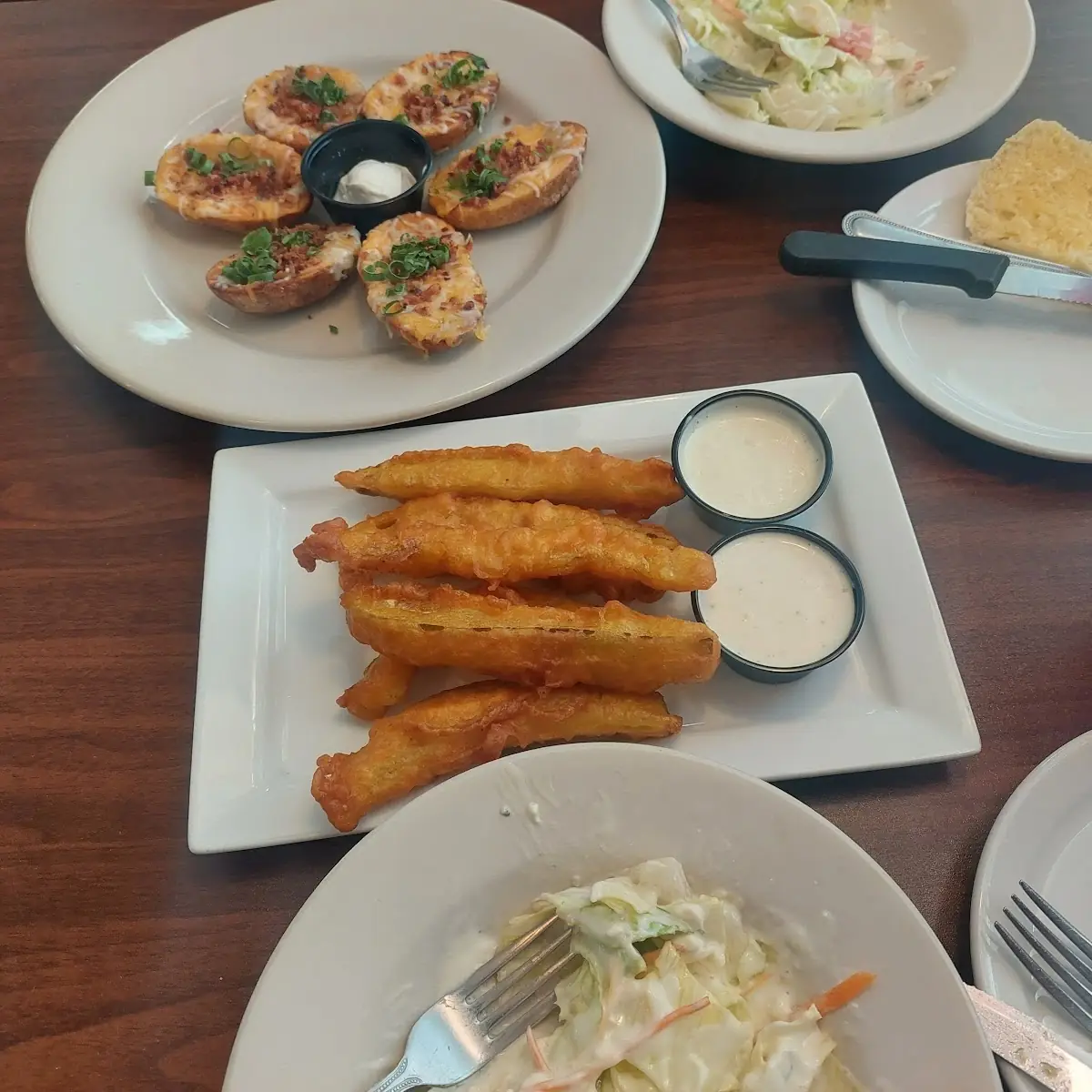 Fried Pickles & Tater Skins