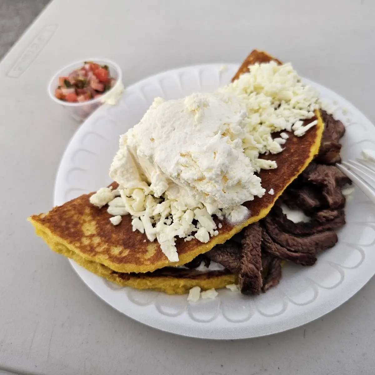 Cachapa Carne Asado