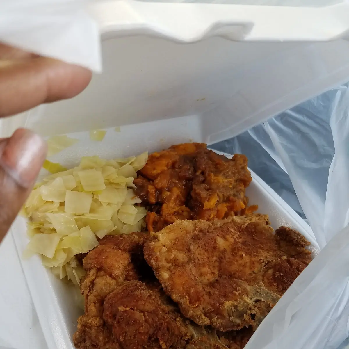 Fried Pork Chops with Cabbage