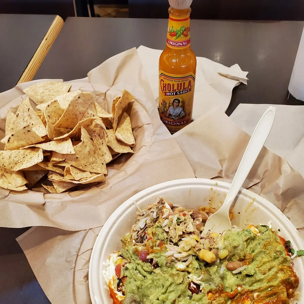 Burrito Bowl and Chips