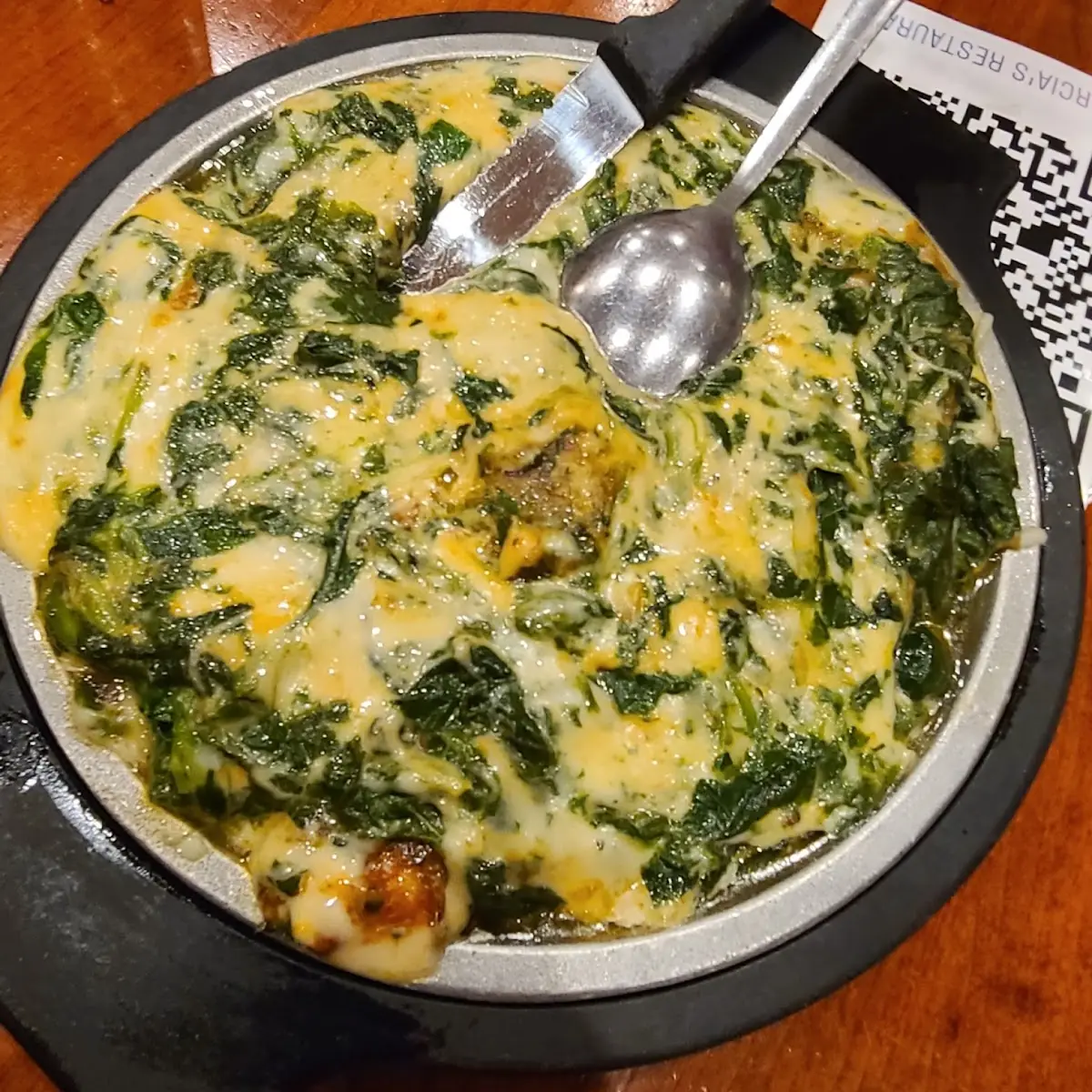 Queso Fundido with Spinach