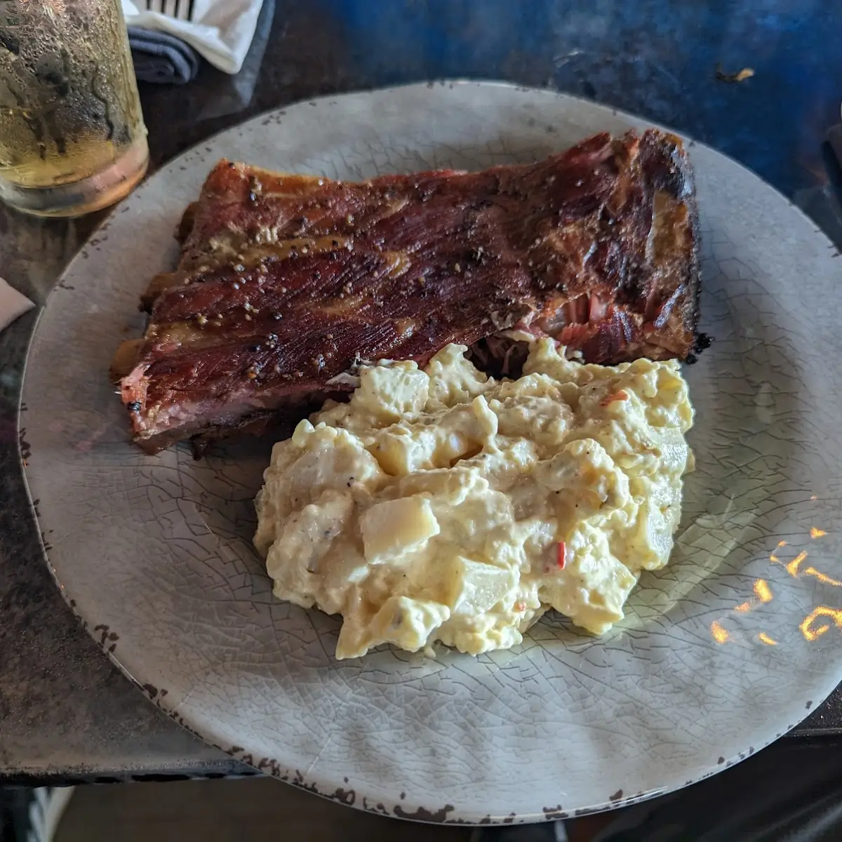 Ribs and Potato Salad