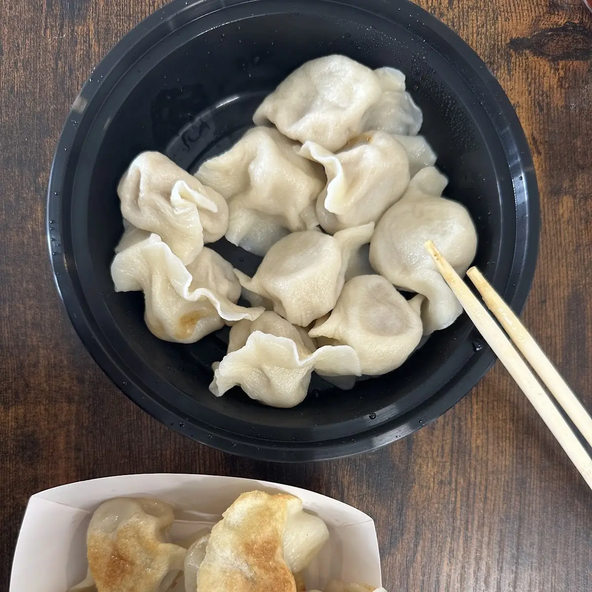Boiled Dumplings and Scallion Pancake