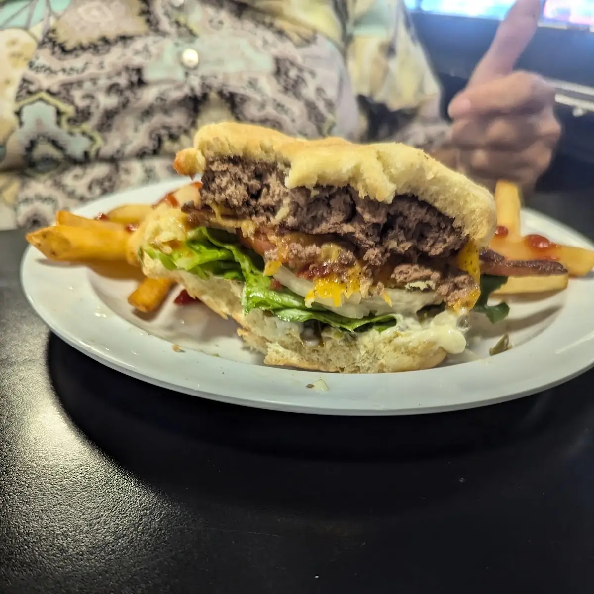 Burger and Fries