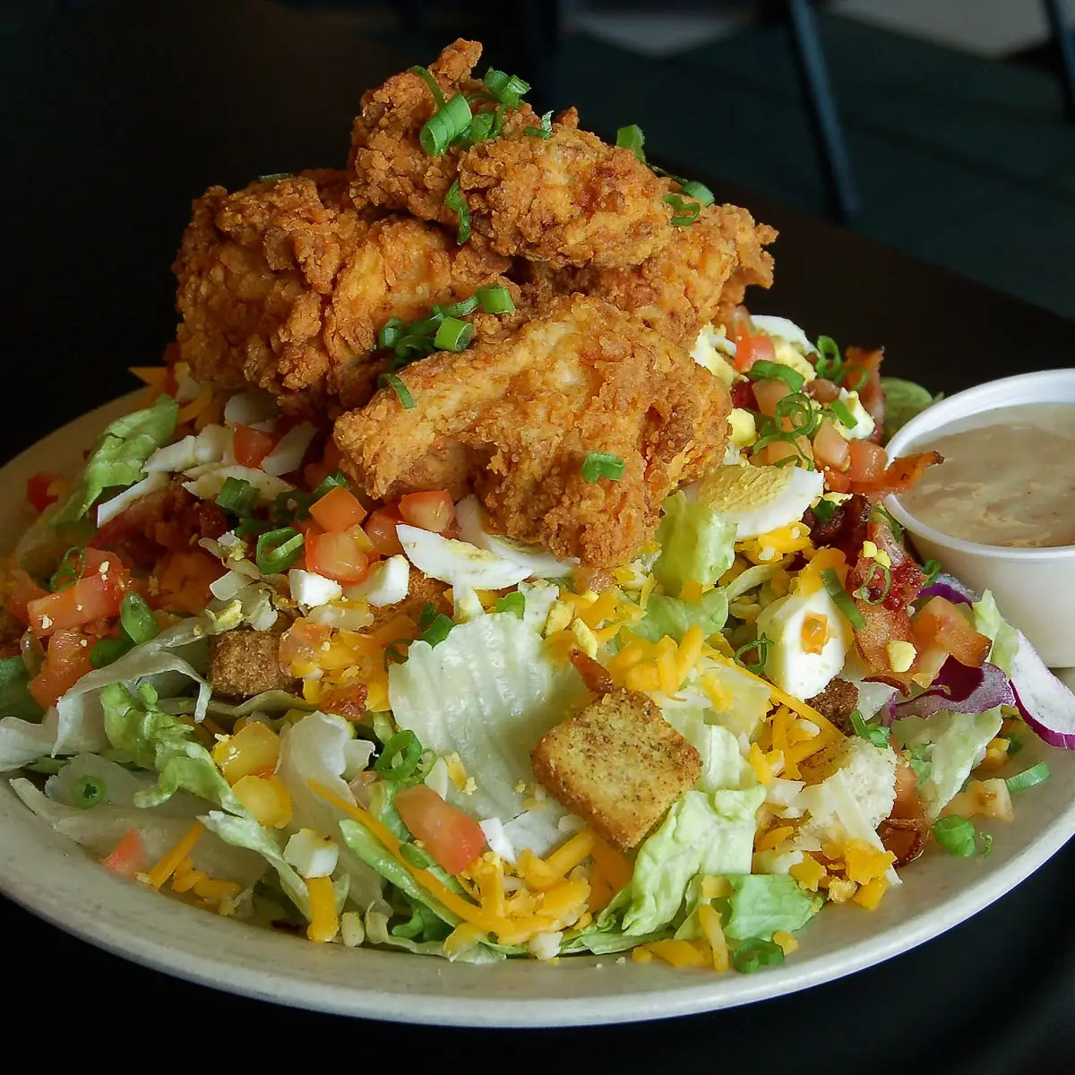 Crispy Chicken Club Salad