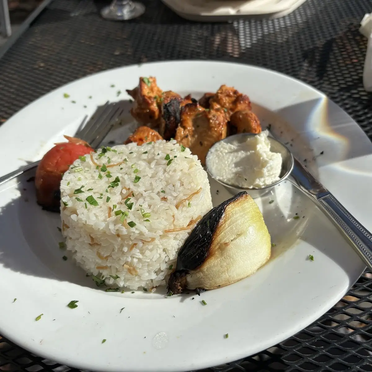 White Rice Accompaniments with Vermicelli