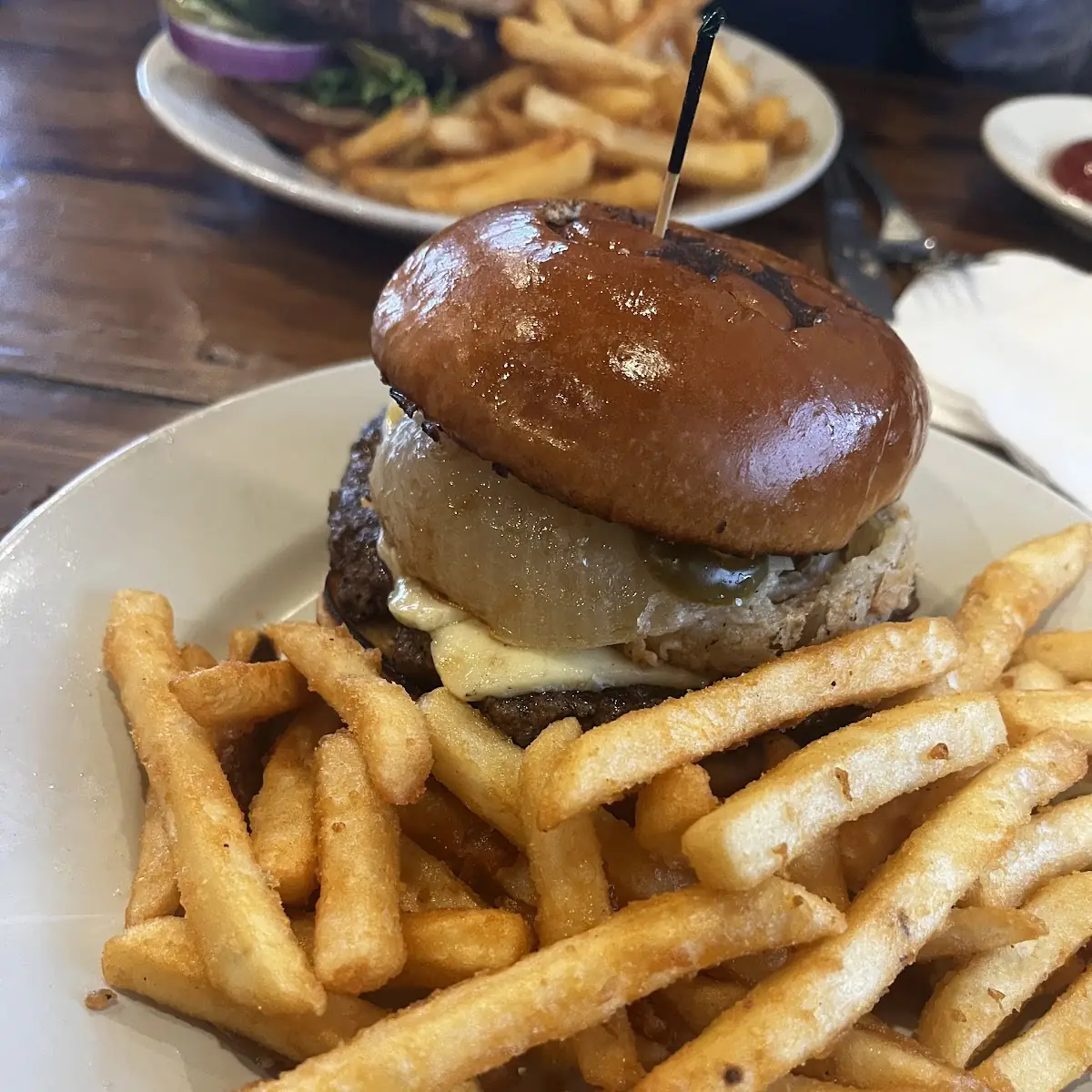 Burger with Blue Cheese