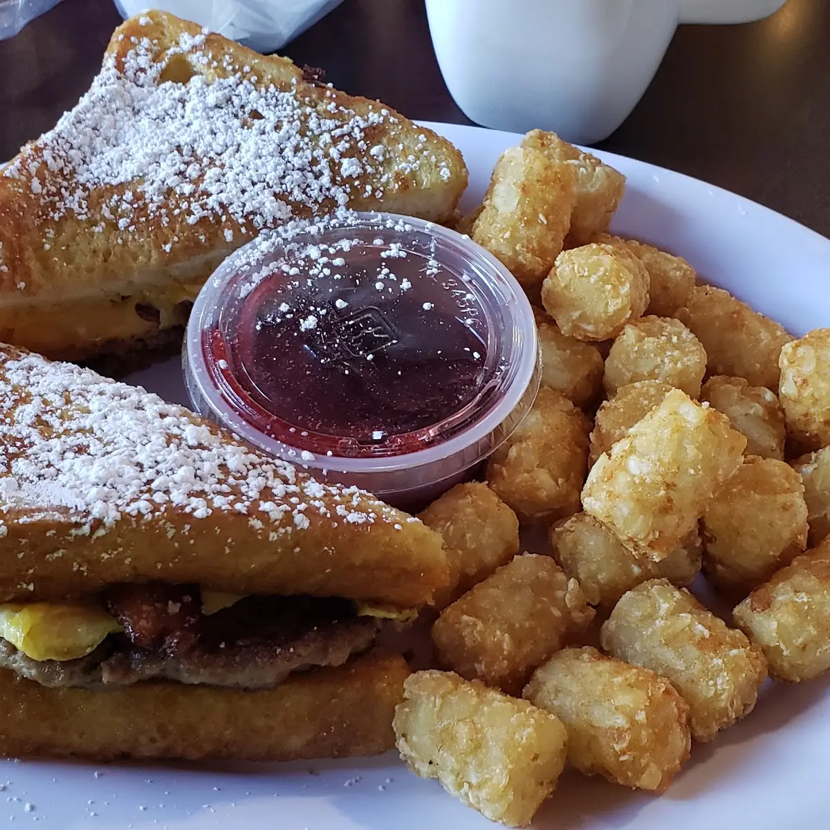 French Toast Patty Melt