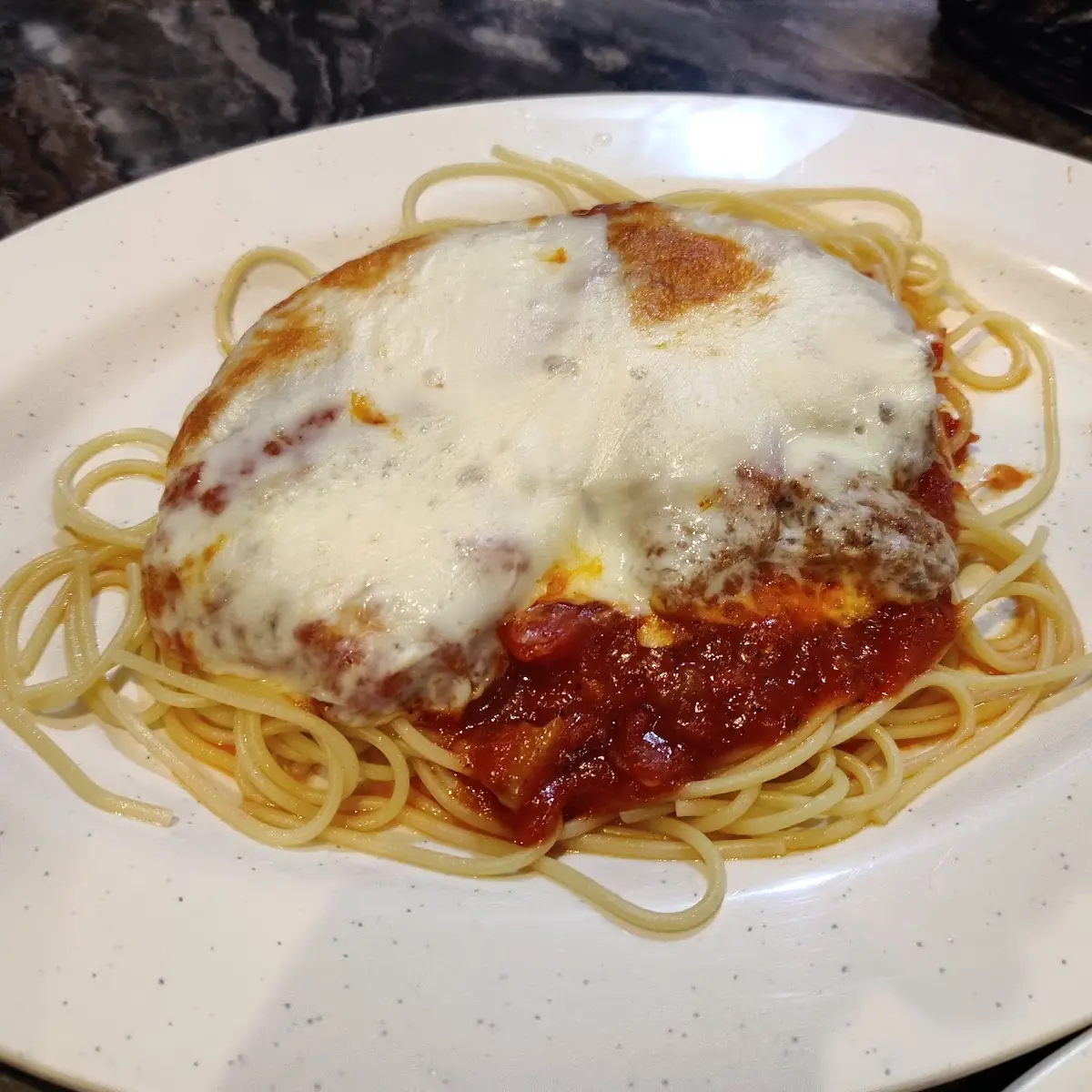 Pasta with Veal Parmesan