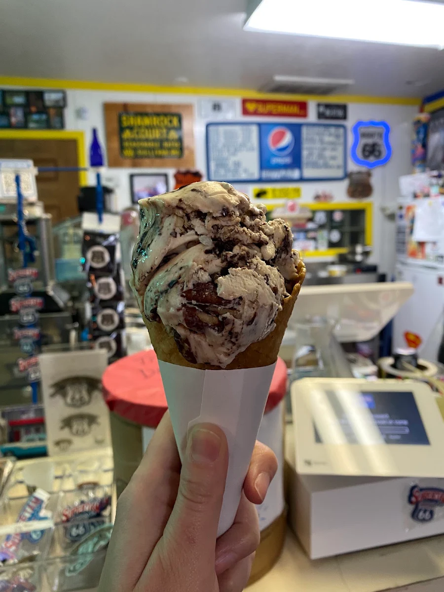 Rocky Road Ice Cream Cone
