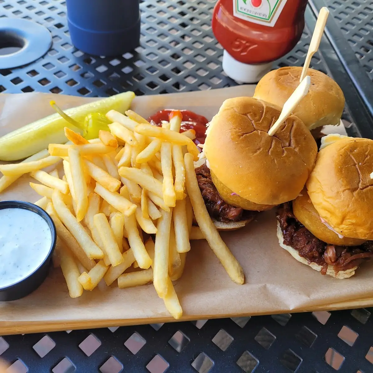 Kid Cheese Burger Fries