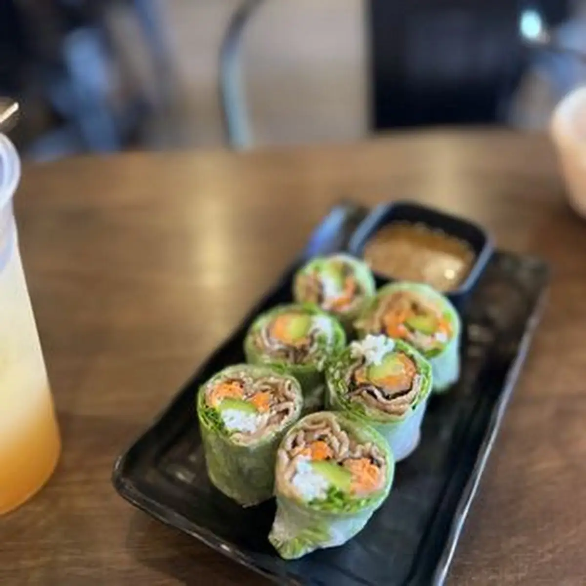 Salmon Spring Rolls