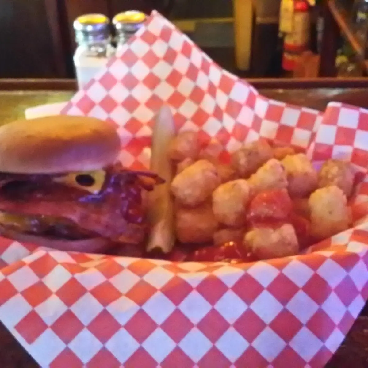 Bacon Cheeseburger with Tater Tots
