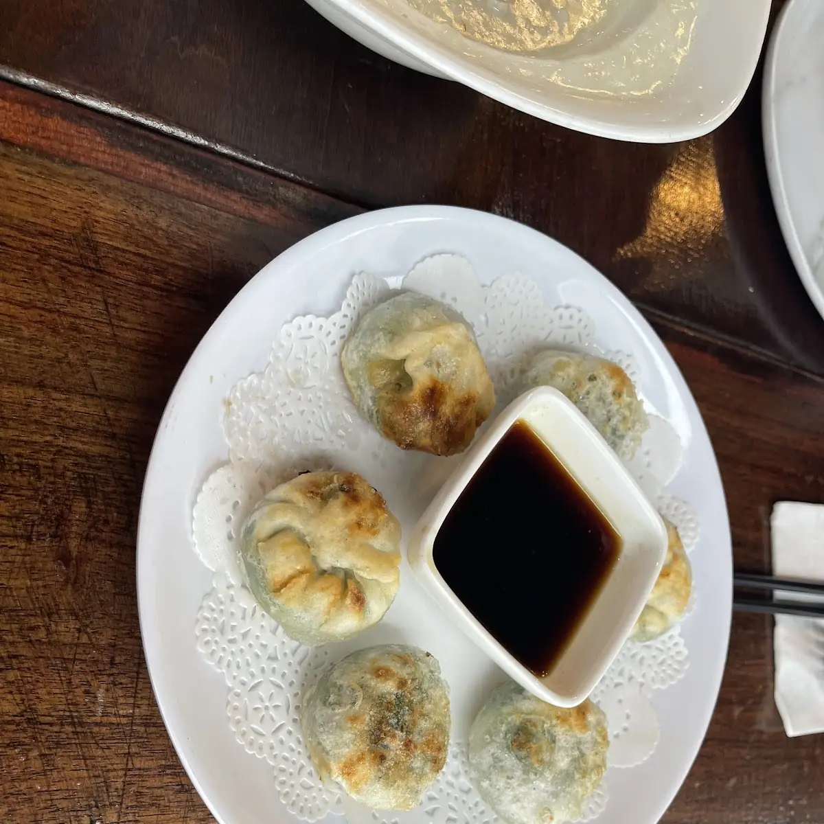 Pan Fried Shrimp & Chive Dumplings