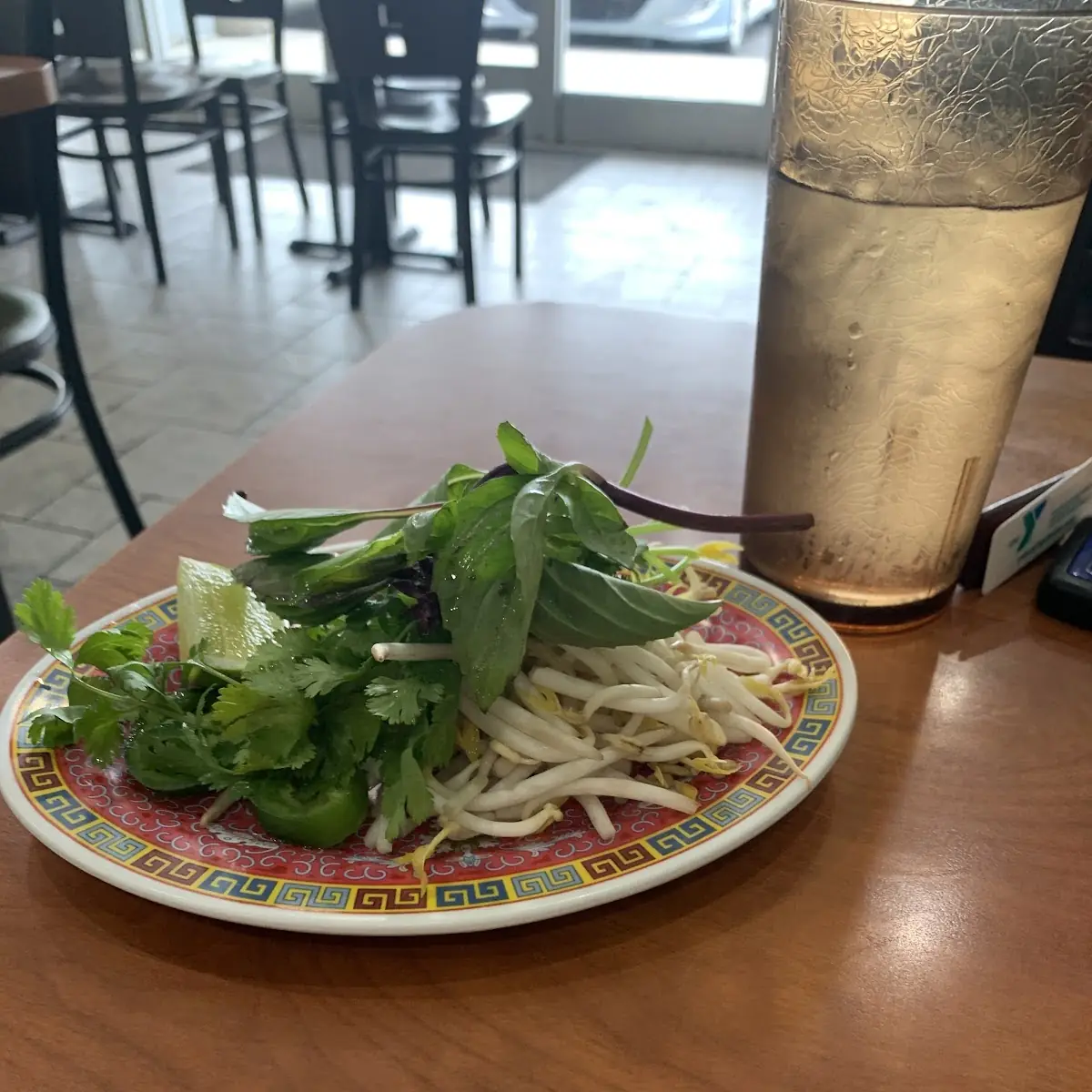 10. Sliced rare round eye and tendon - Pho Tai Gan
