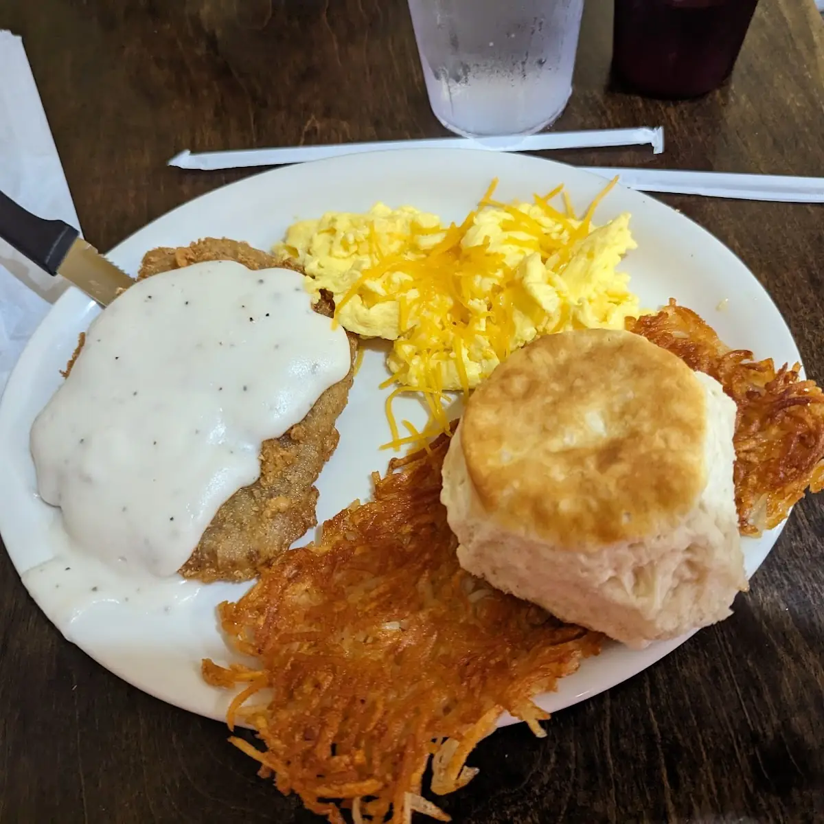 Chicken Fried Steak and Eggs