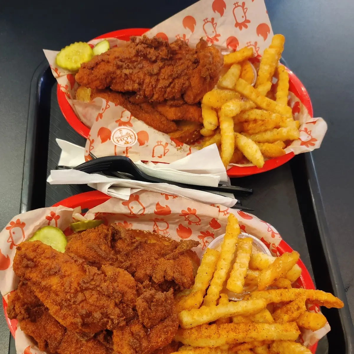 Hot Chicken and Fries