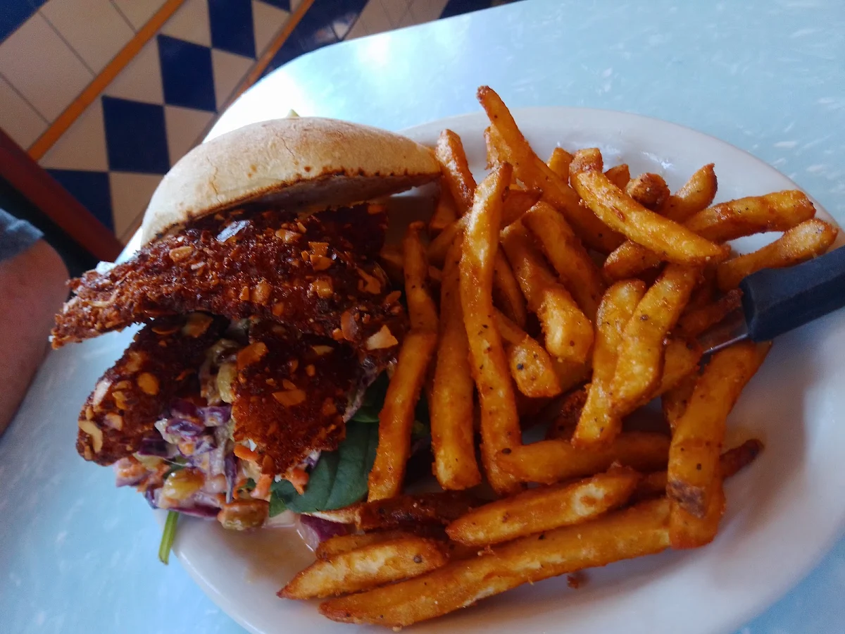 Almond Crusted Walleye Sandwich