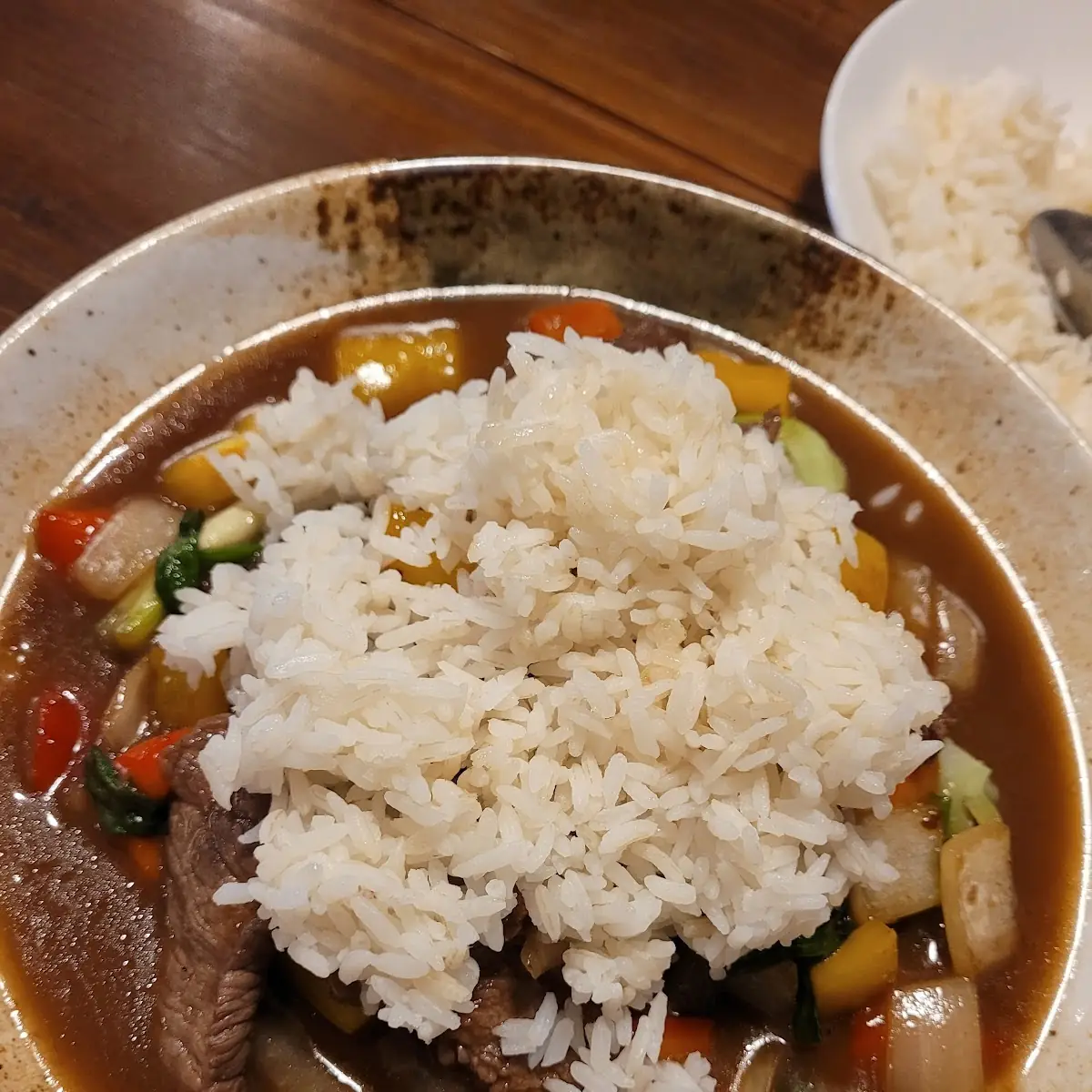 Mongolian Beef with Rice Bowl