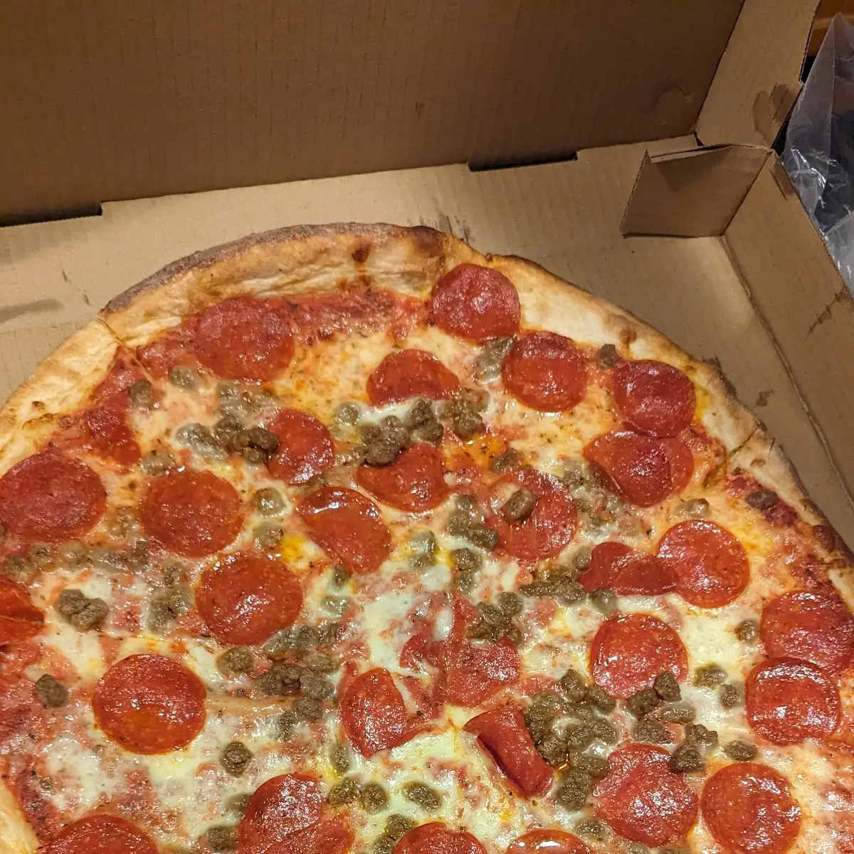 Pepperoni and Sausage Pizza