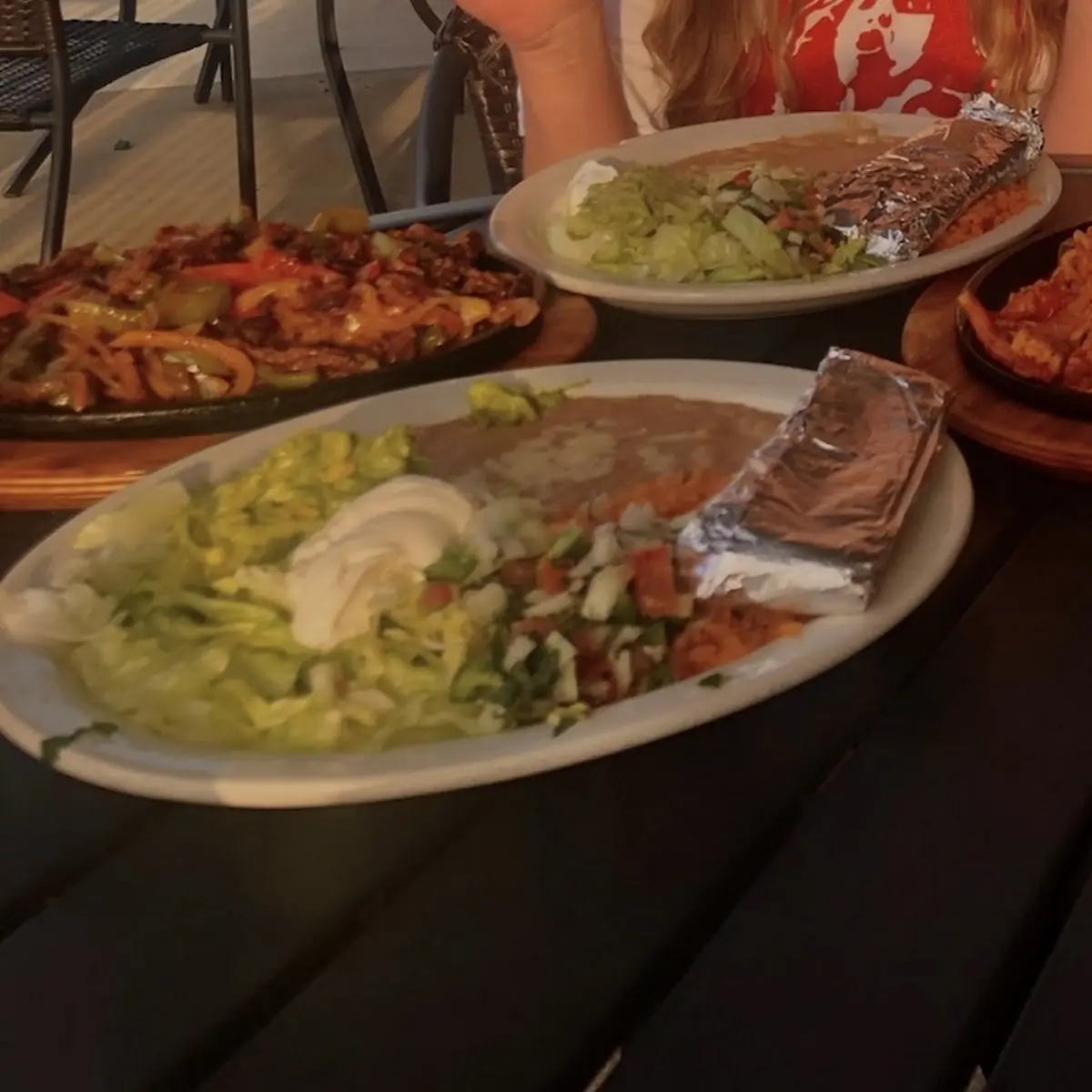 Steak Fajitas with Beans