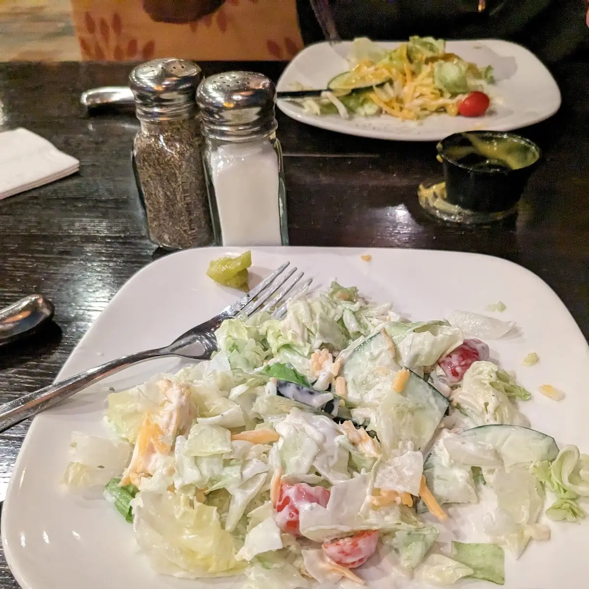 Side Salad not One Bite Taken