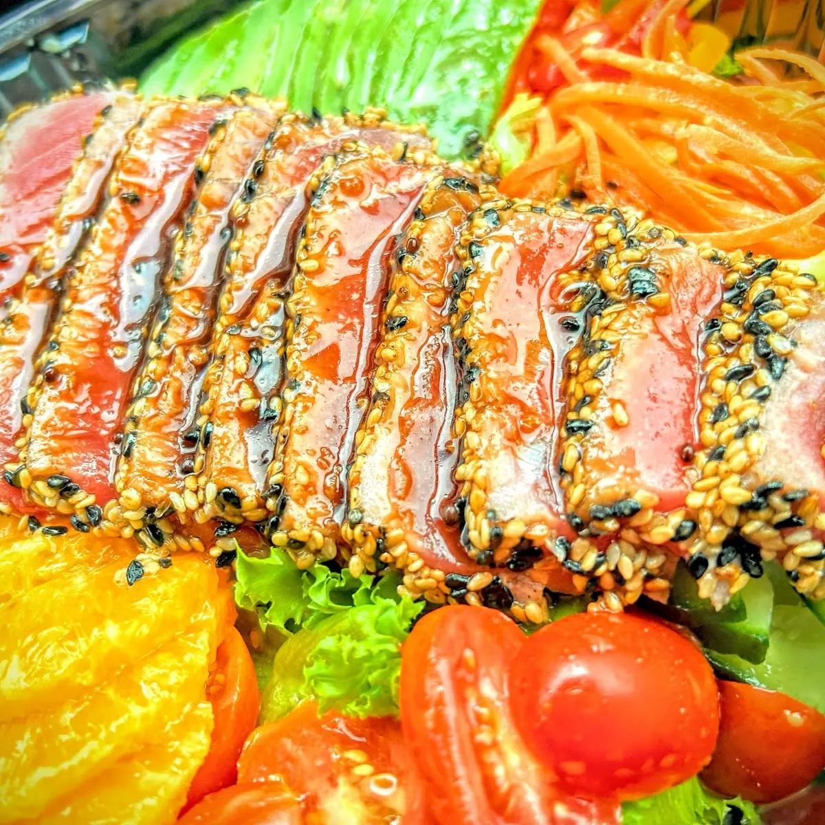 Seared Ahi Tuna over Citrus Salad