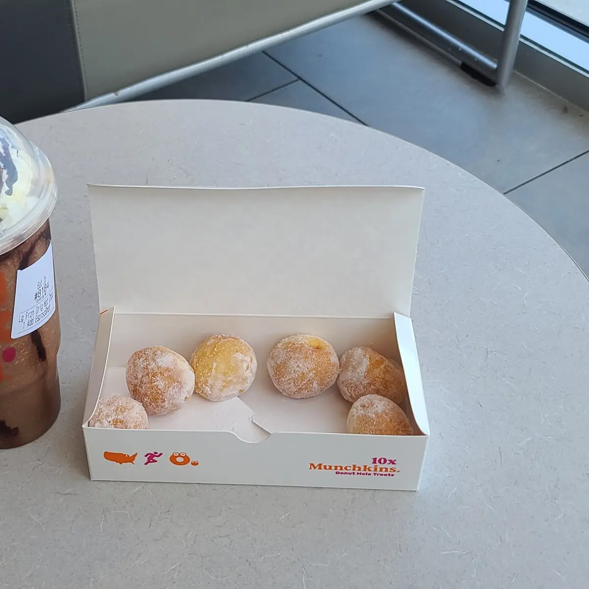 Creme Filled Donut Holes & a Blended Coffee