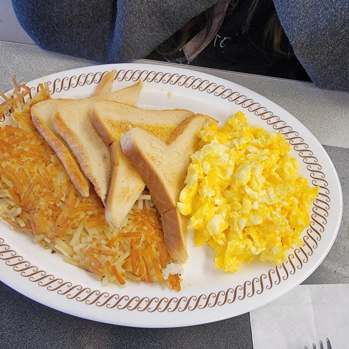 Cheesy Eggs and Hash Browns