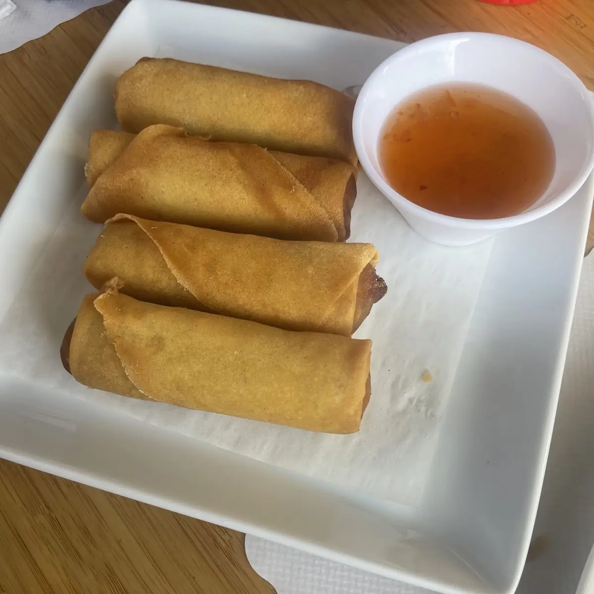 Fried Spring Rolls with Sauce