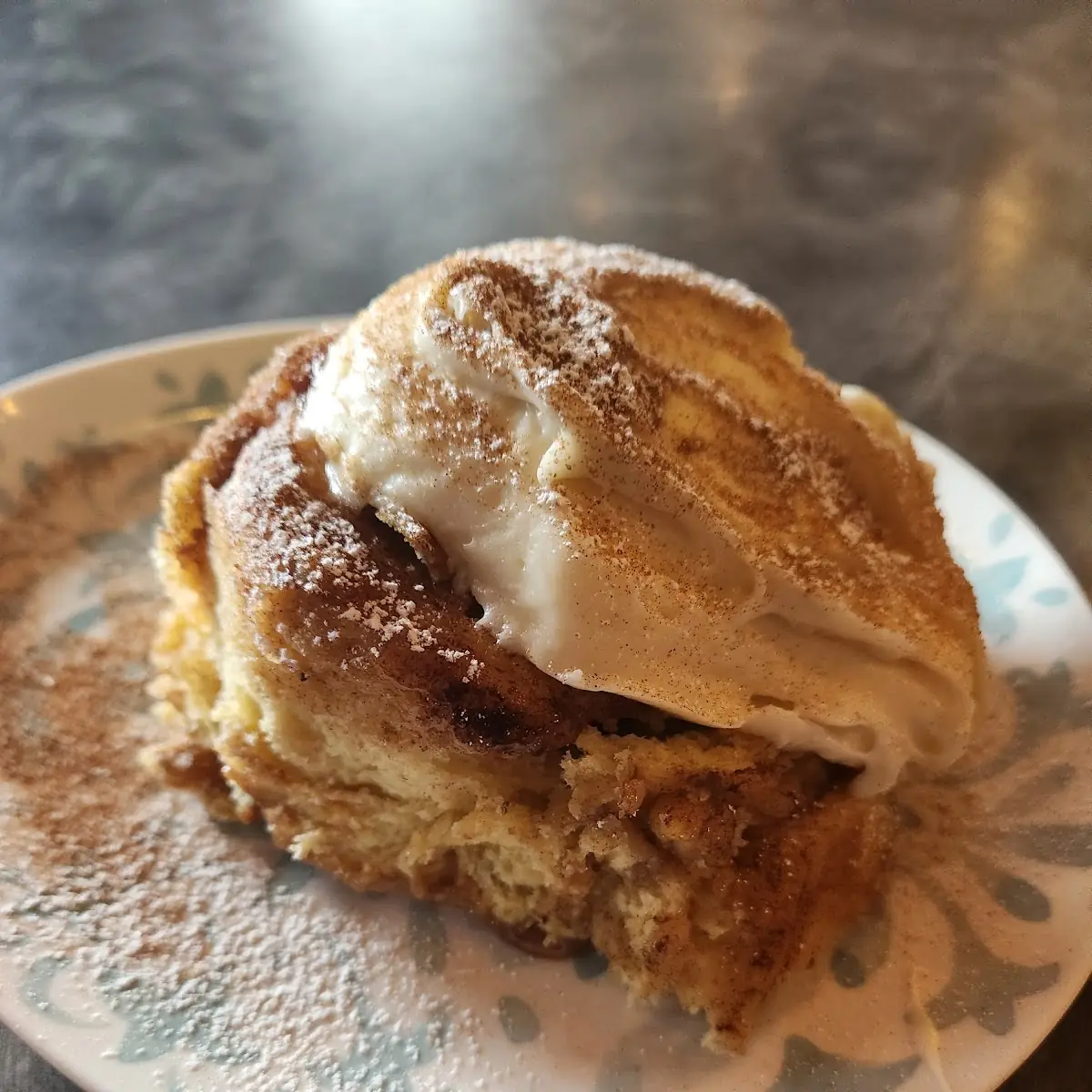 Warm Cinnamon Roll Breakfast
