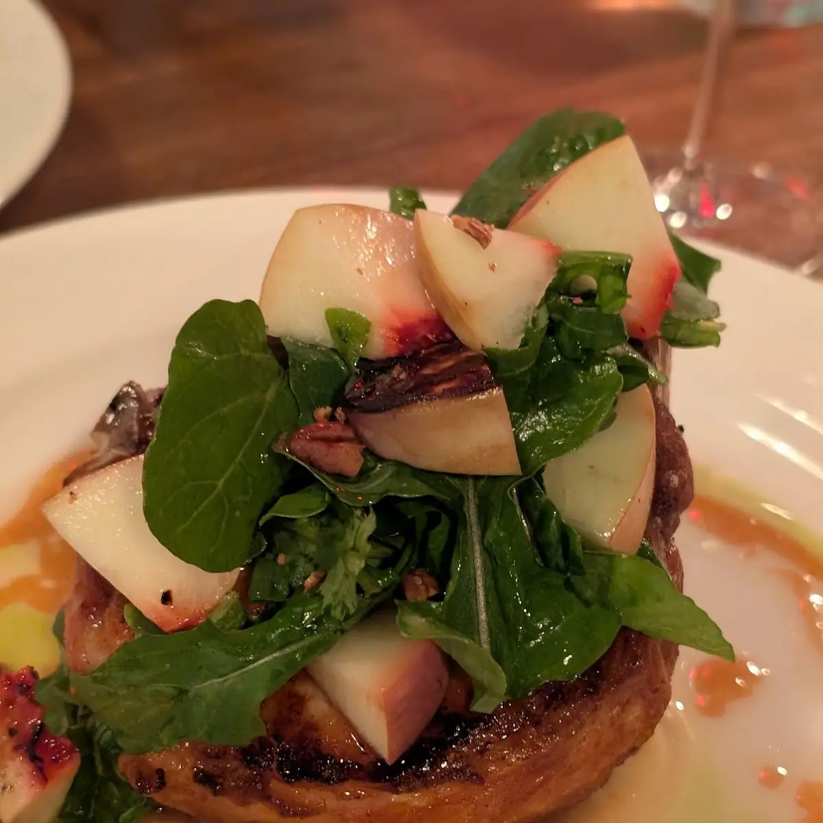 Pork Chop with Peaches