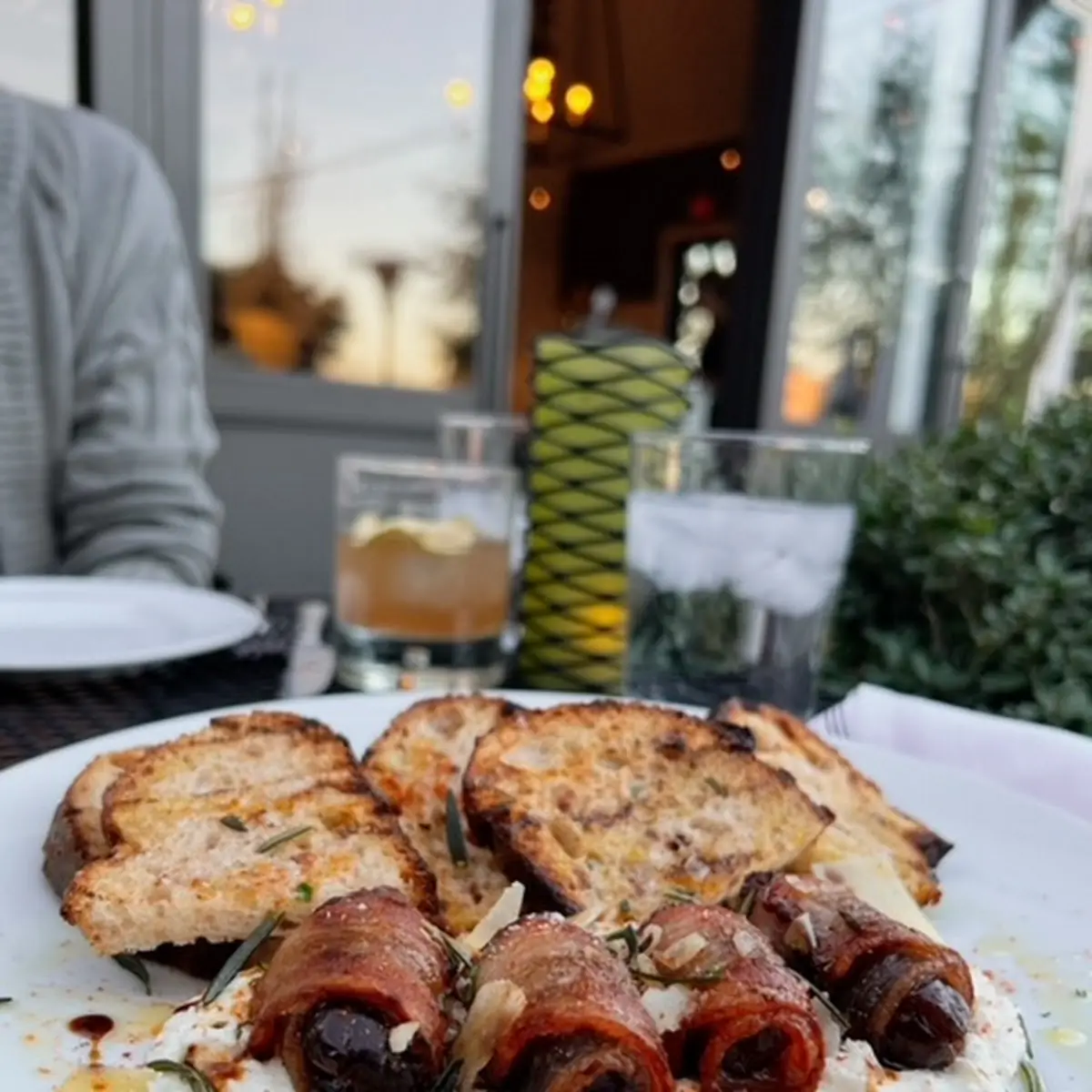 Bacon Wrapped Medjool Date Plate