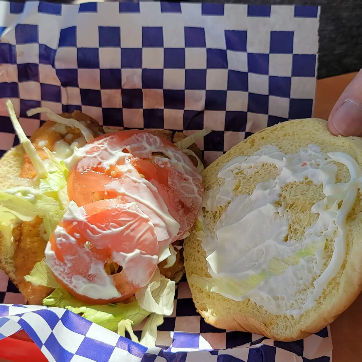 Green Chili Chicken Sandwich
