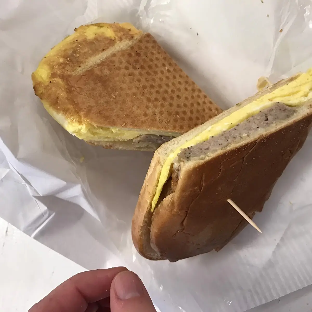 Breakfast Sandwich on Cuban Bread
