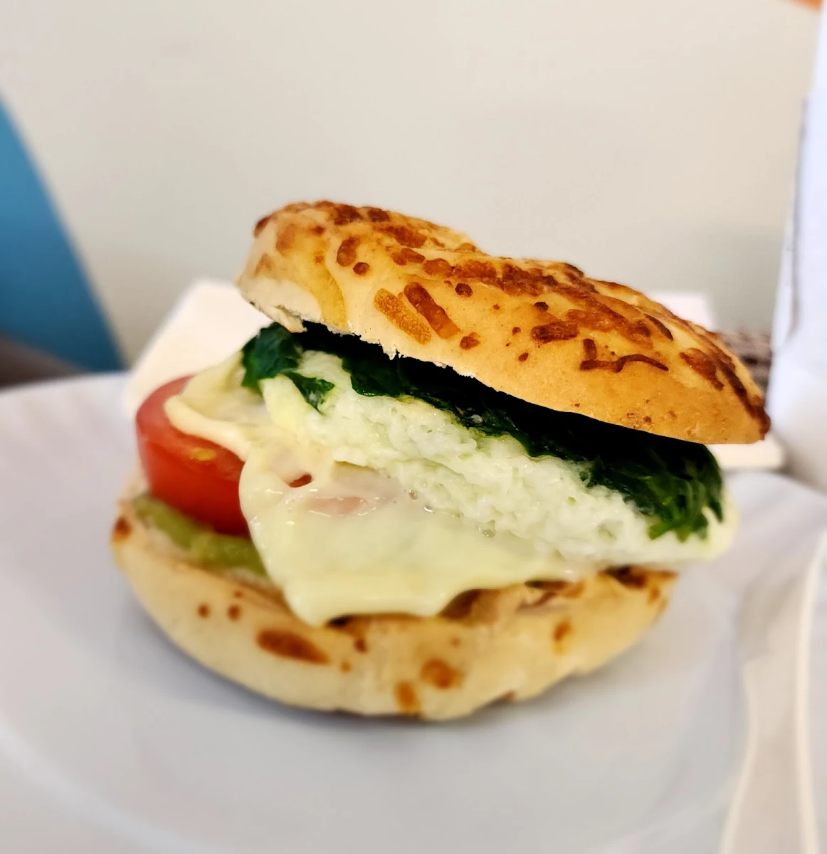 No Meat Bagel Sandwich