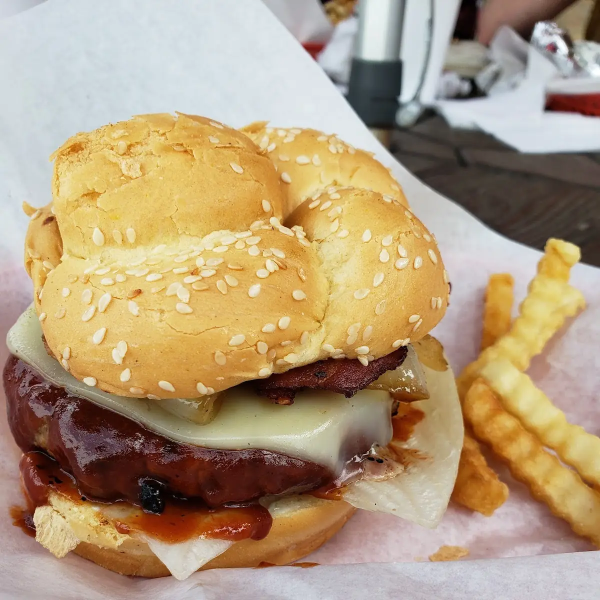 Char Swiss Burger