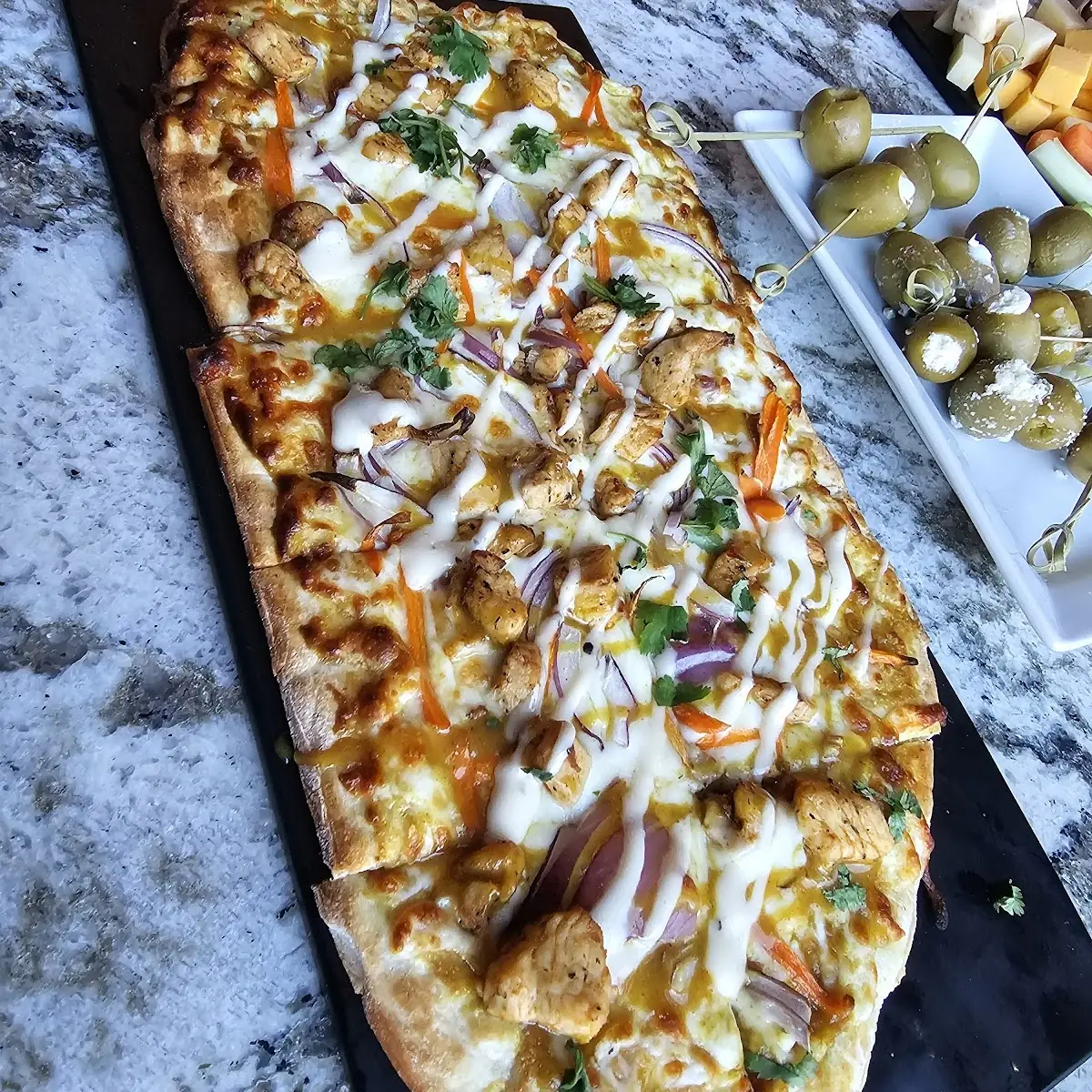 Chicken Flatbread Pizza