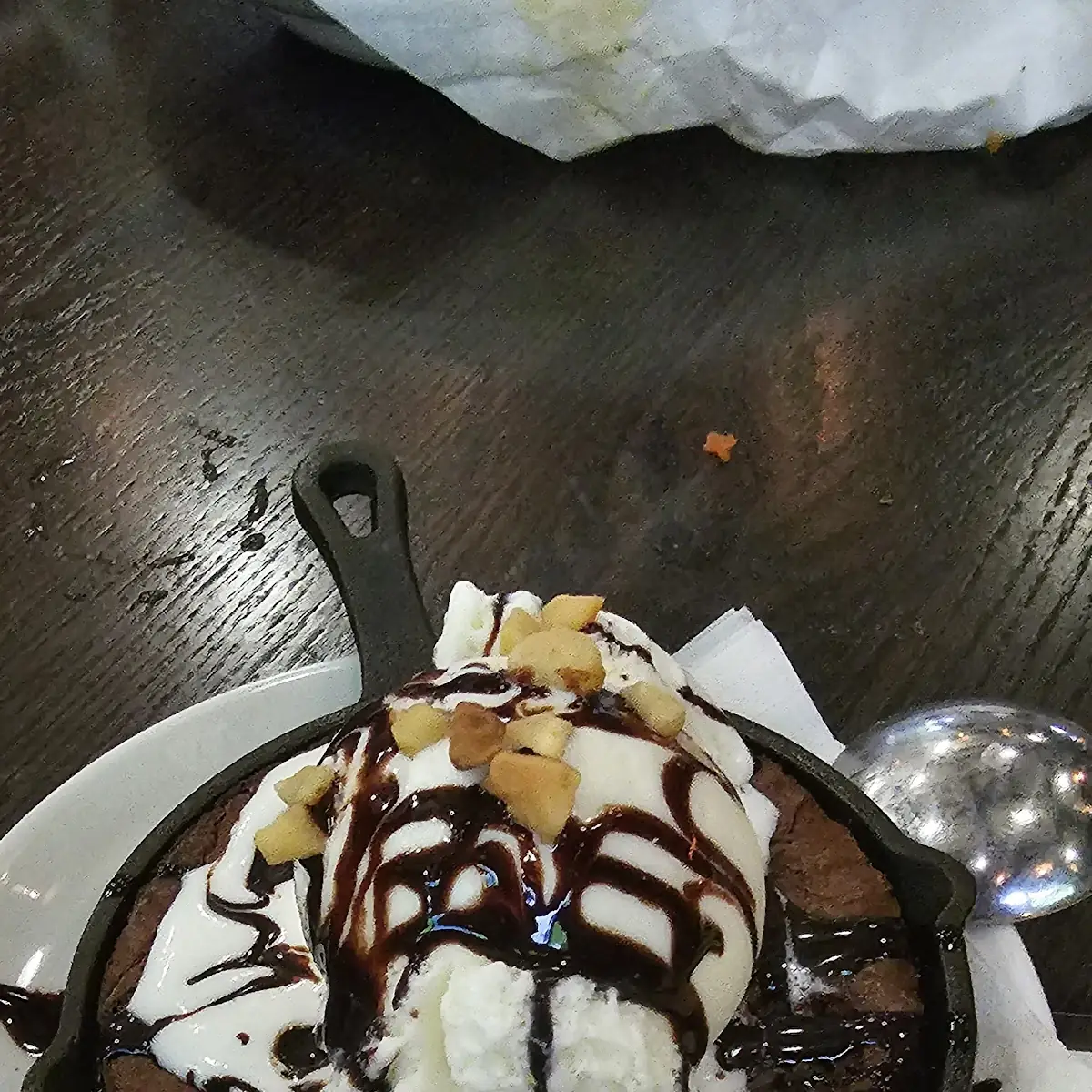 Skillet Brownie Sundae