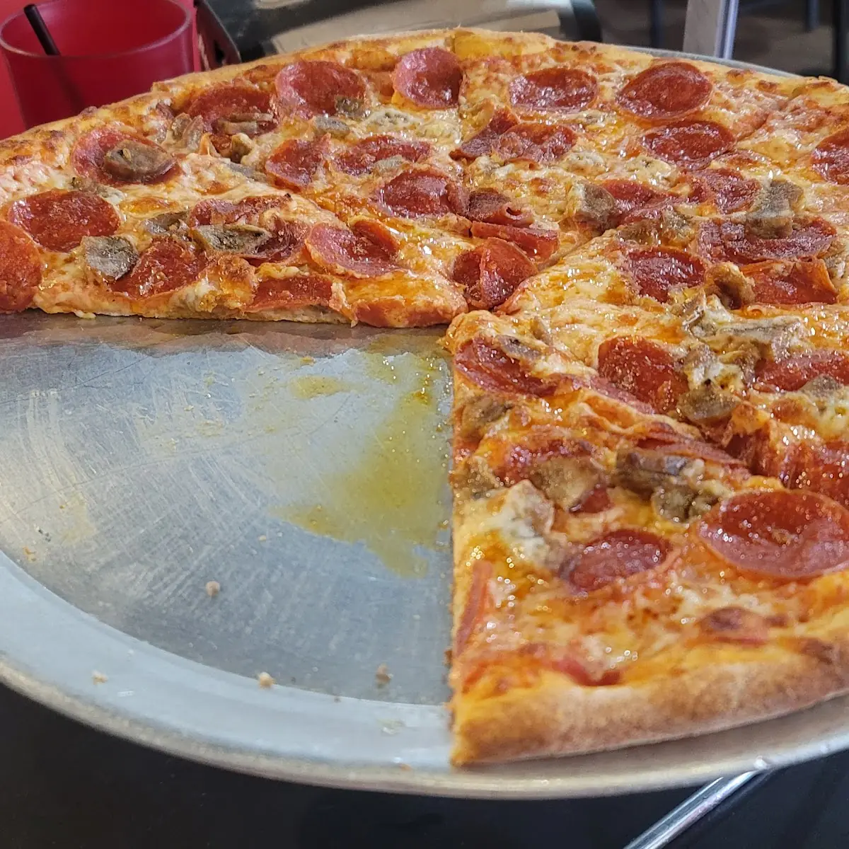 Pepperoni and Sausage Pizza