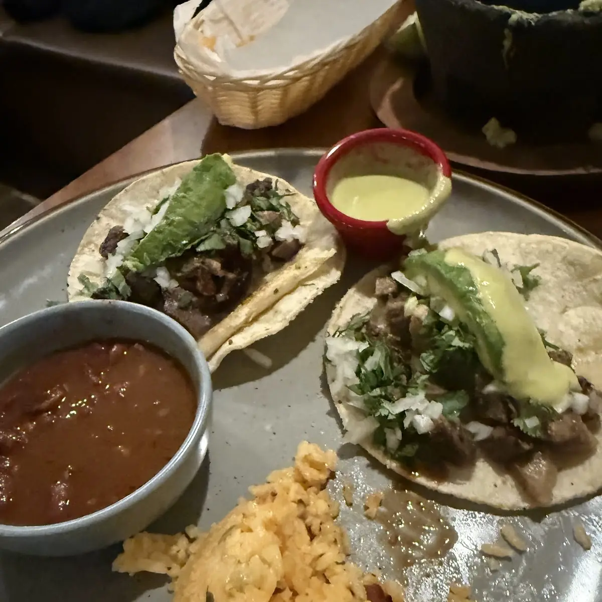 Beef Tongue Taco Combo