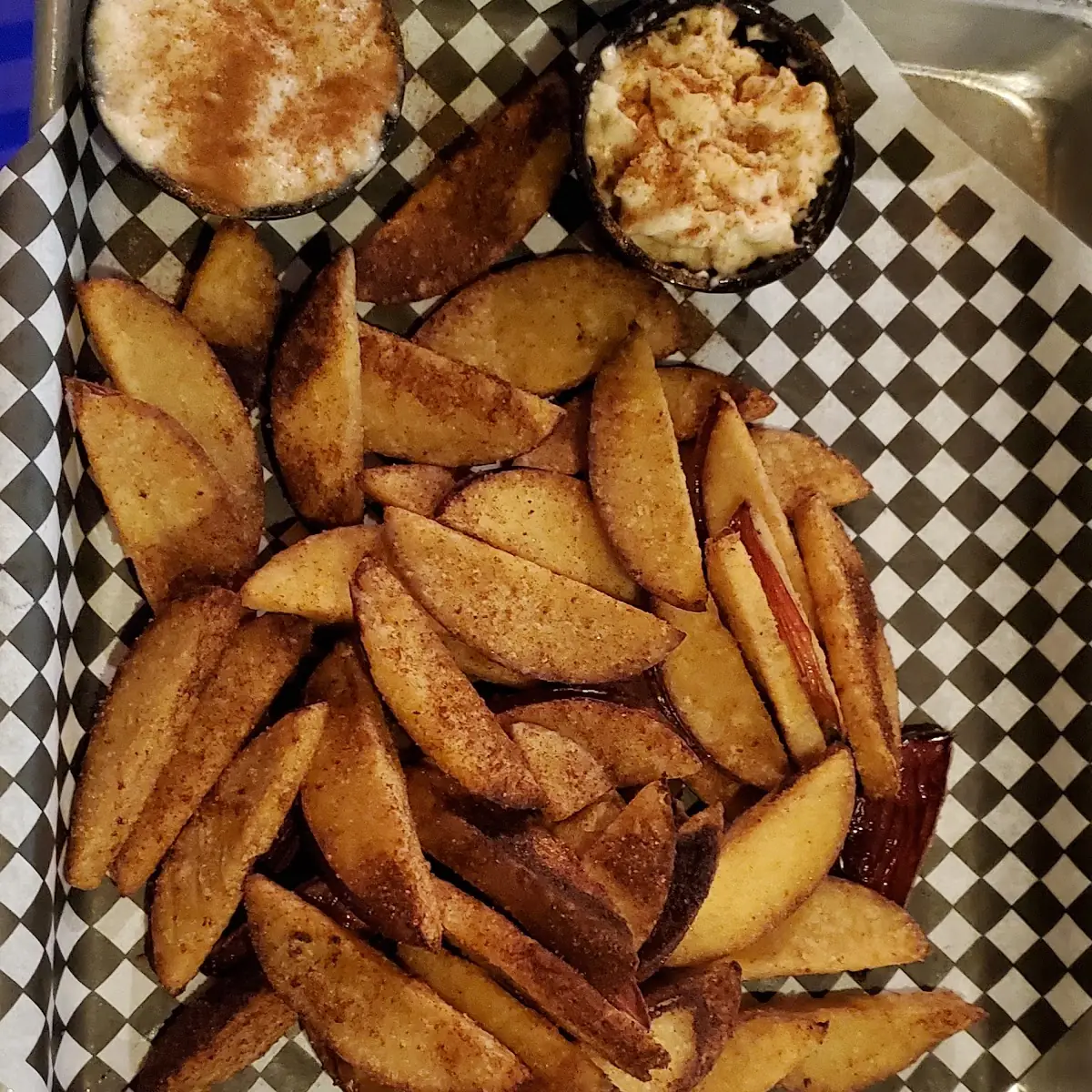 Fried Apples and Dipping Sauce