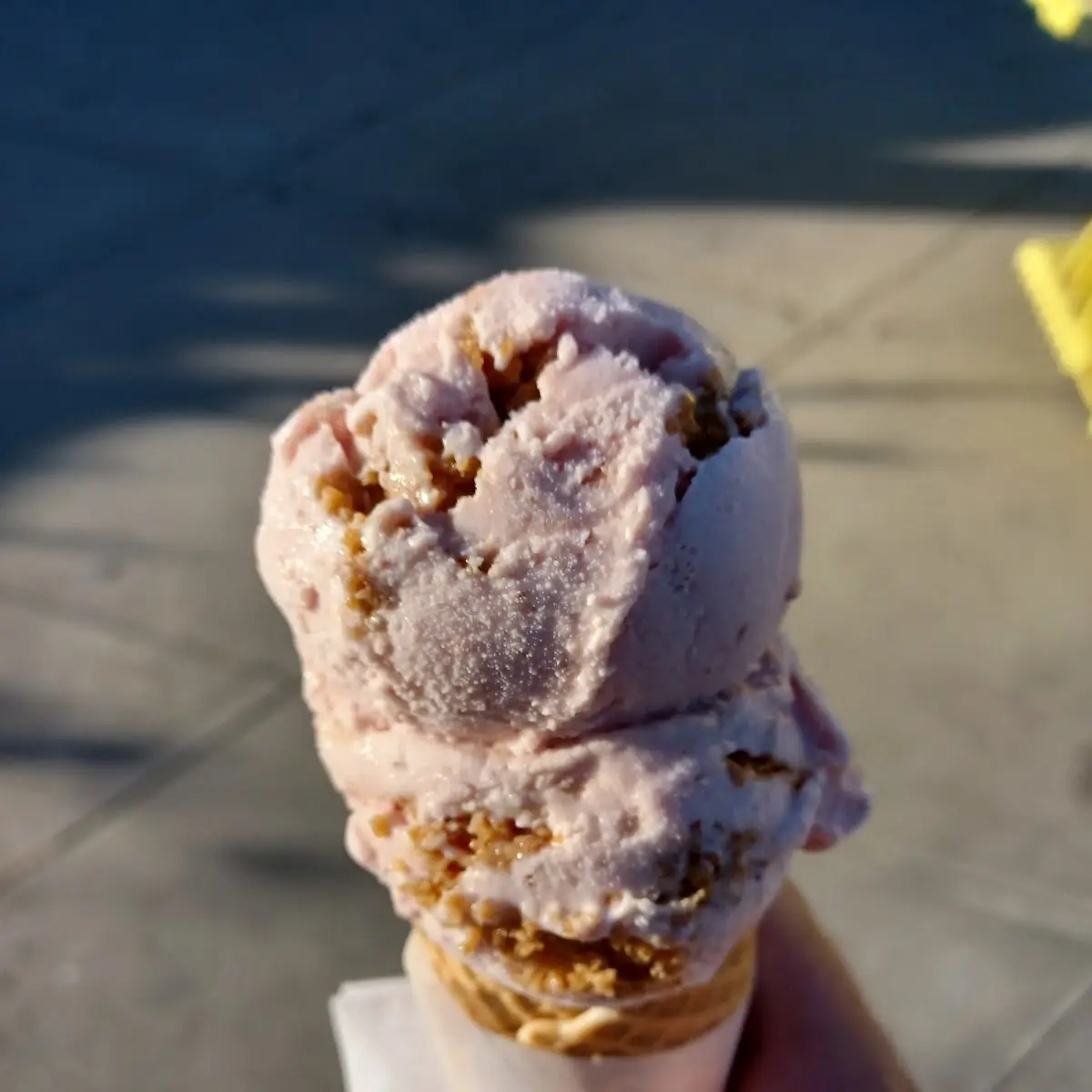 Strawberry Cheesecake Ice Cream Cone