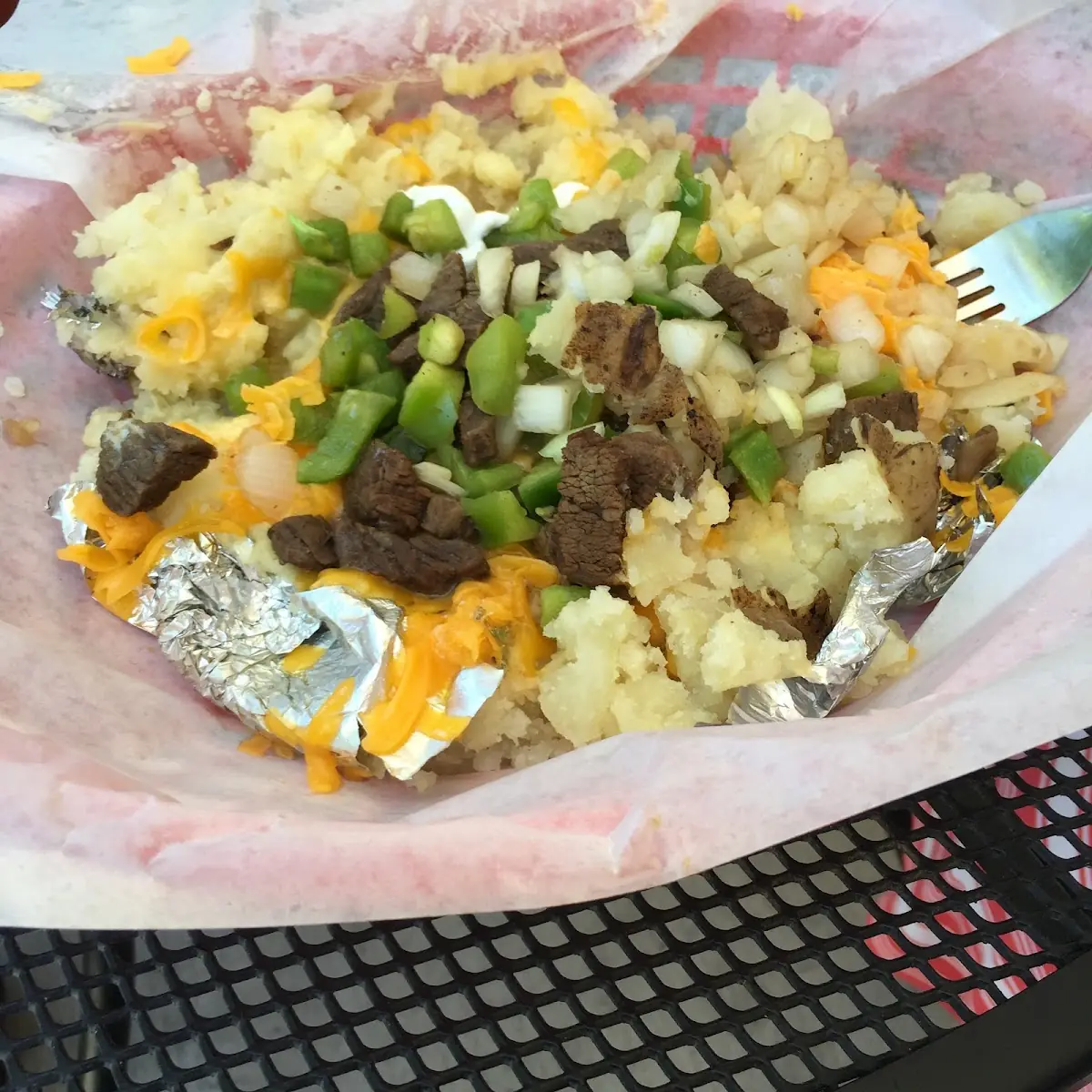 Texas Philly Cheesesteak Potato