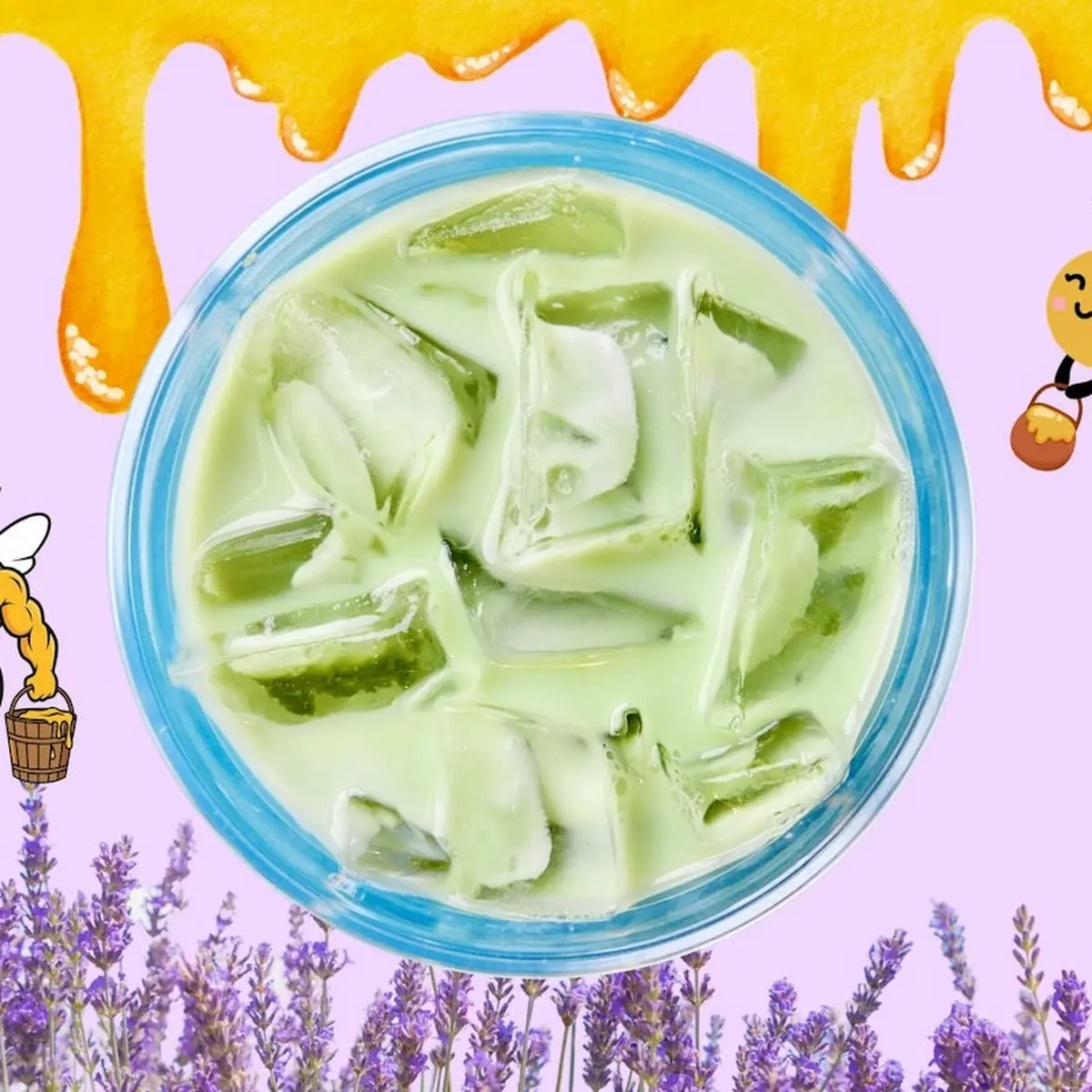Honey Lavender Matcha Latte