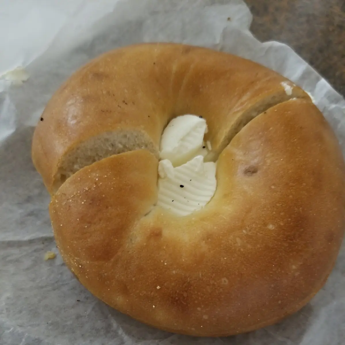 Plain Bagel with Cream Cheese