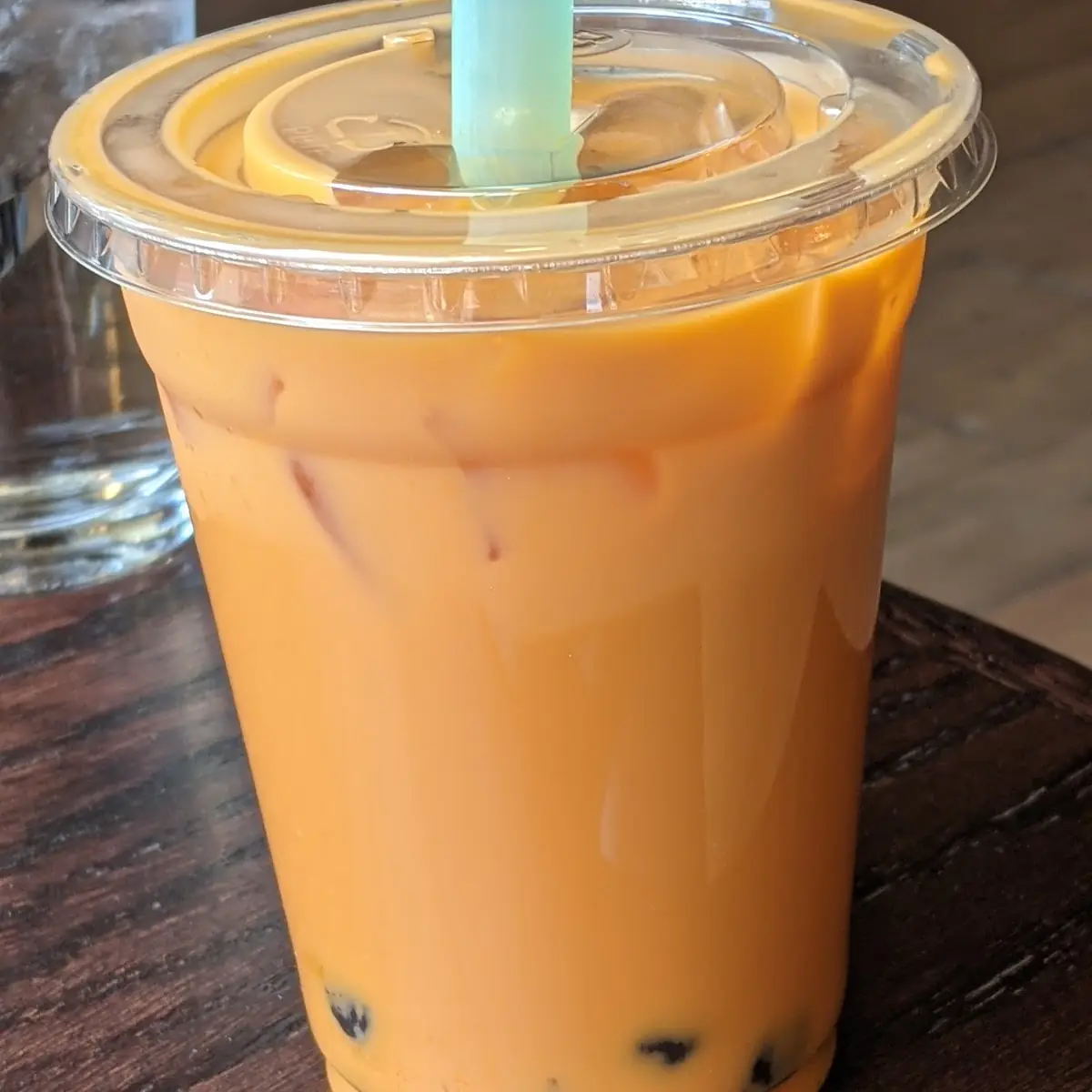 Thai Iced Tea w Boba