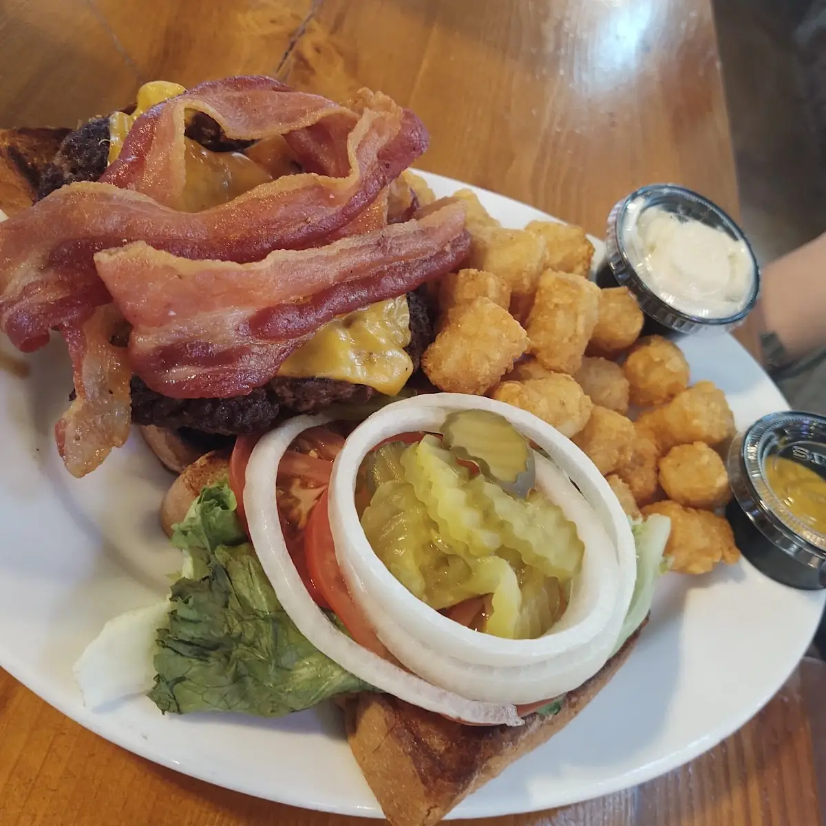 Beacon Cheese Burger on Texas Toast