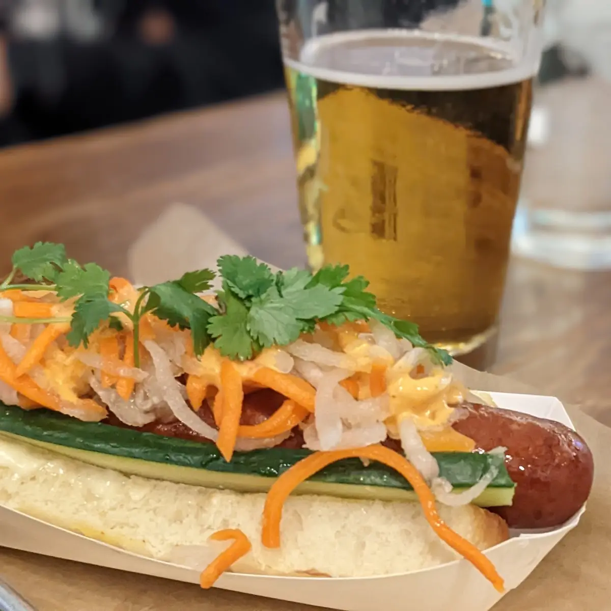 Bahn MI Hot Dog with a Hot Link